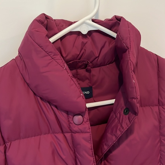 Lands’ End down vest purple size small 6 8 puffy vest - Picture 3 of 4